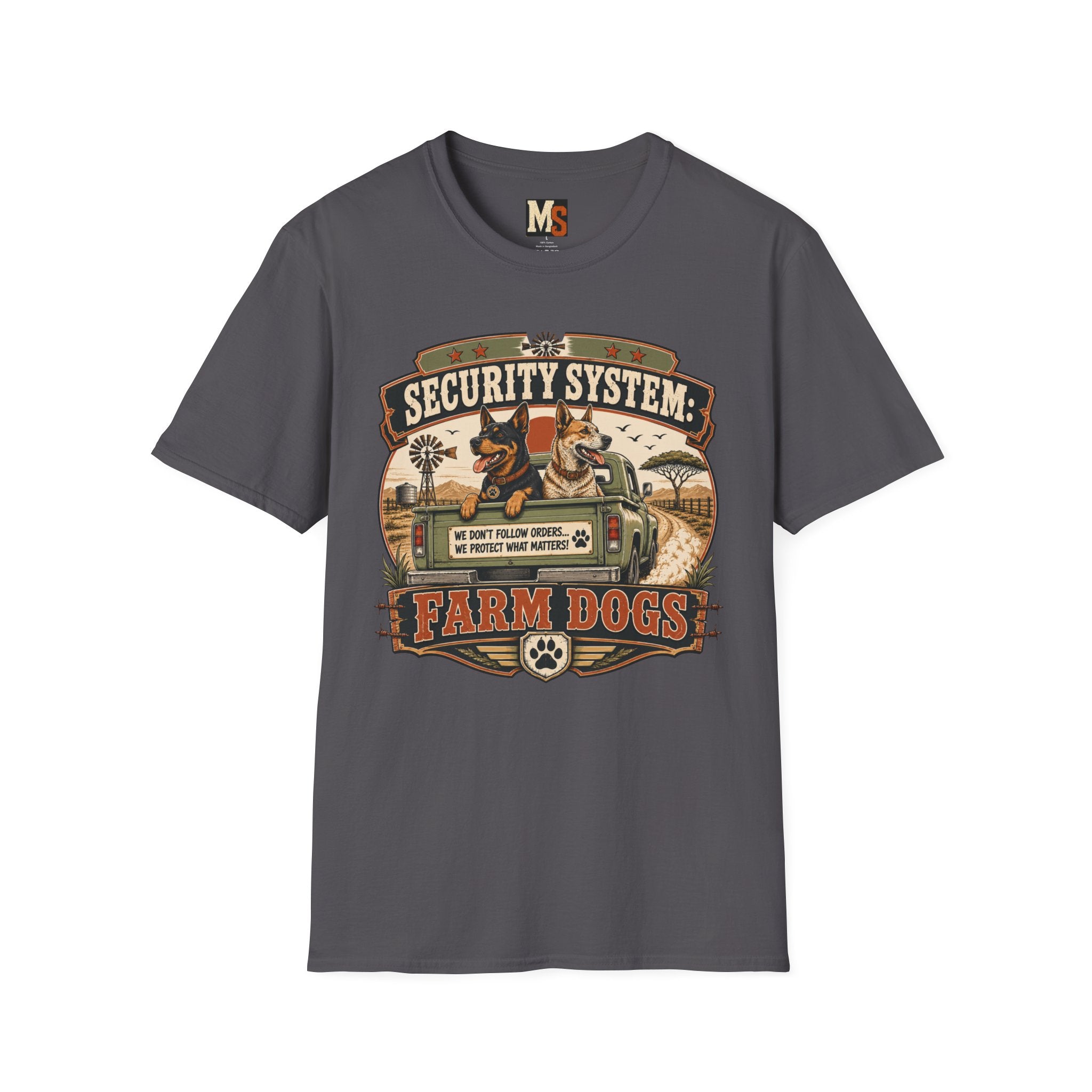 Security system Farm Dogs T-shirt