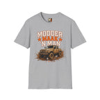 Modder maak 'n man T-shirt