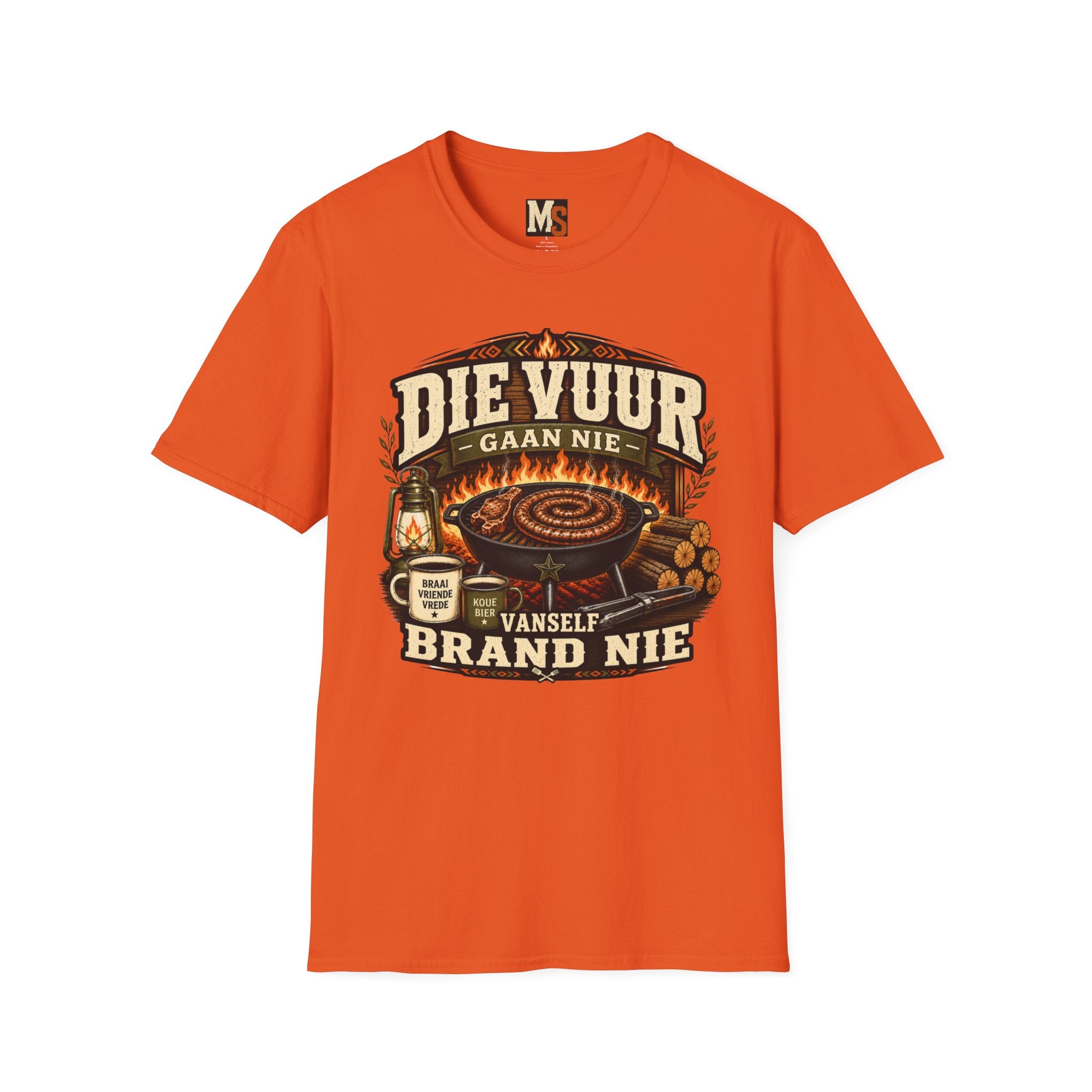 Die vuur gaan nie vanself brand nie T-shirt