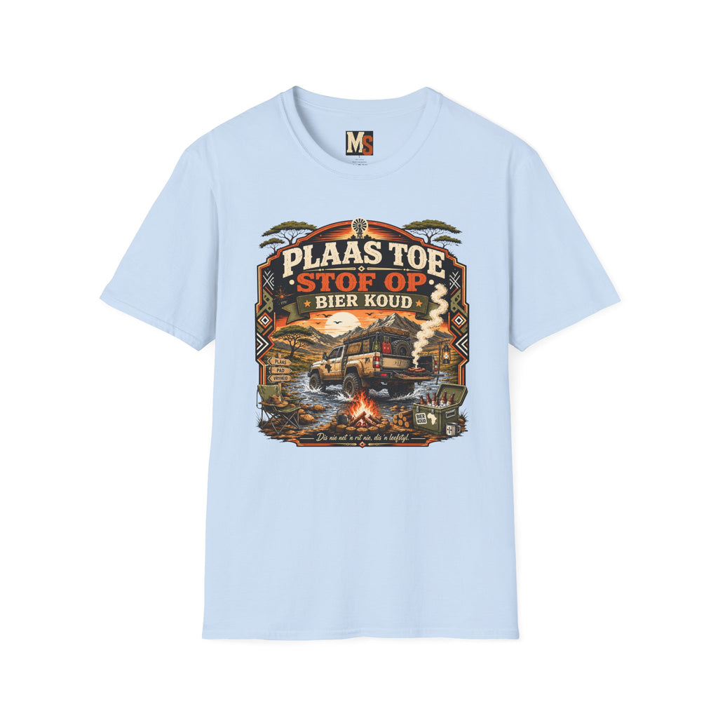 Plaas toe, stof op - Bier koud T-shirt