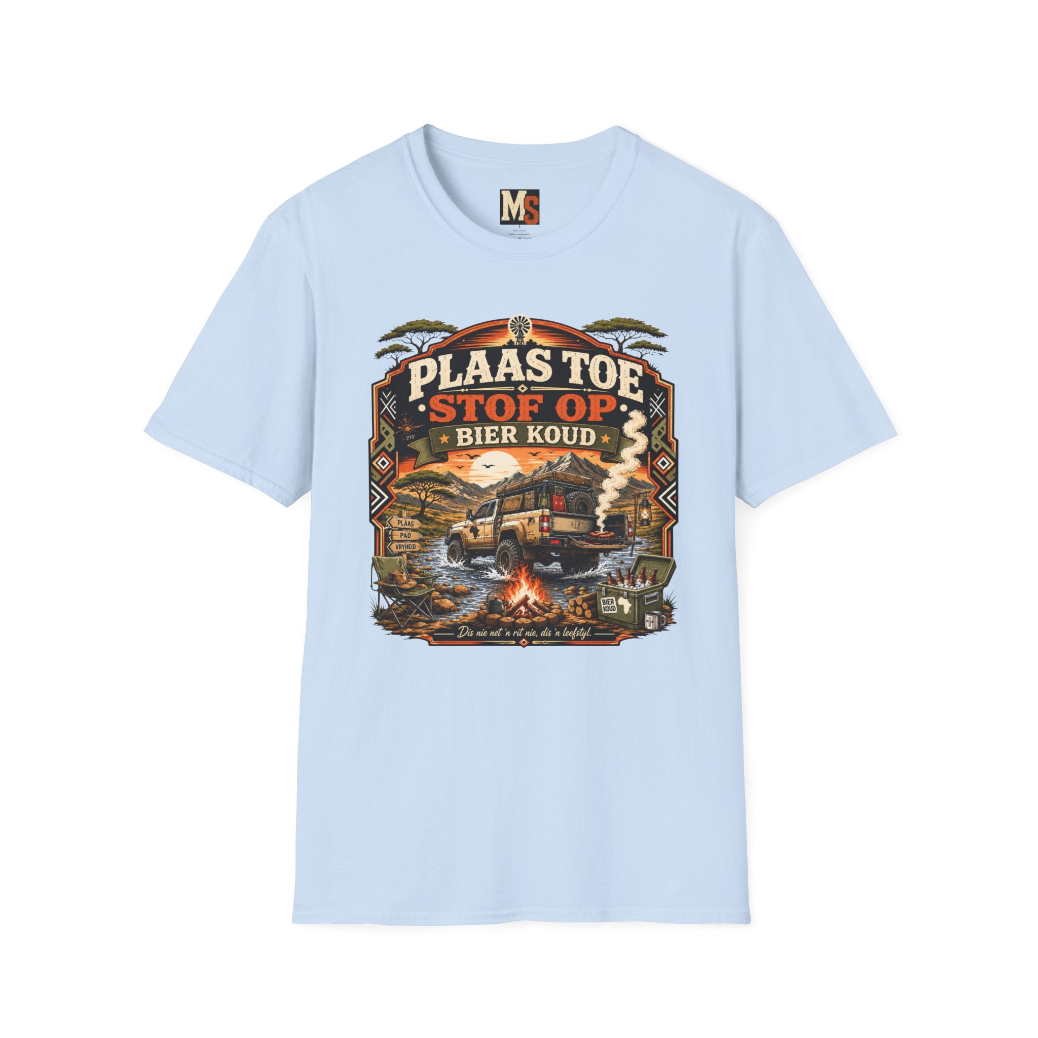 Plaas toe, stof op - Bier koud T-shirt