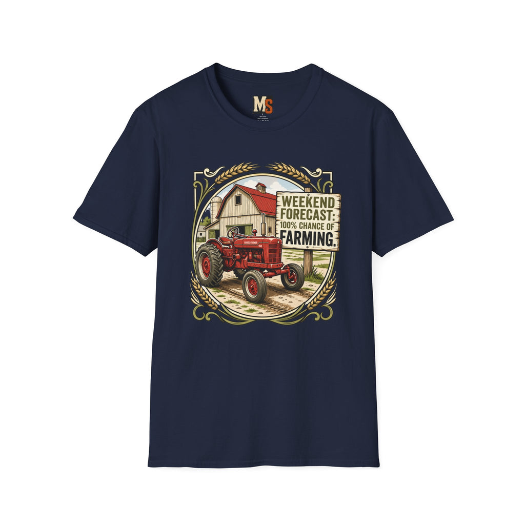 Weekend Forecast - 100% chance of Farming T-shirt