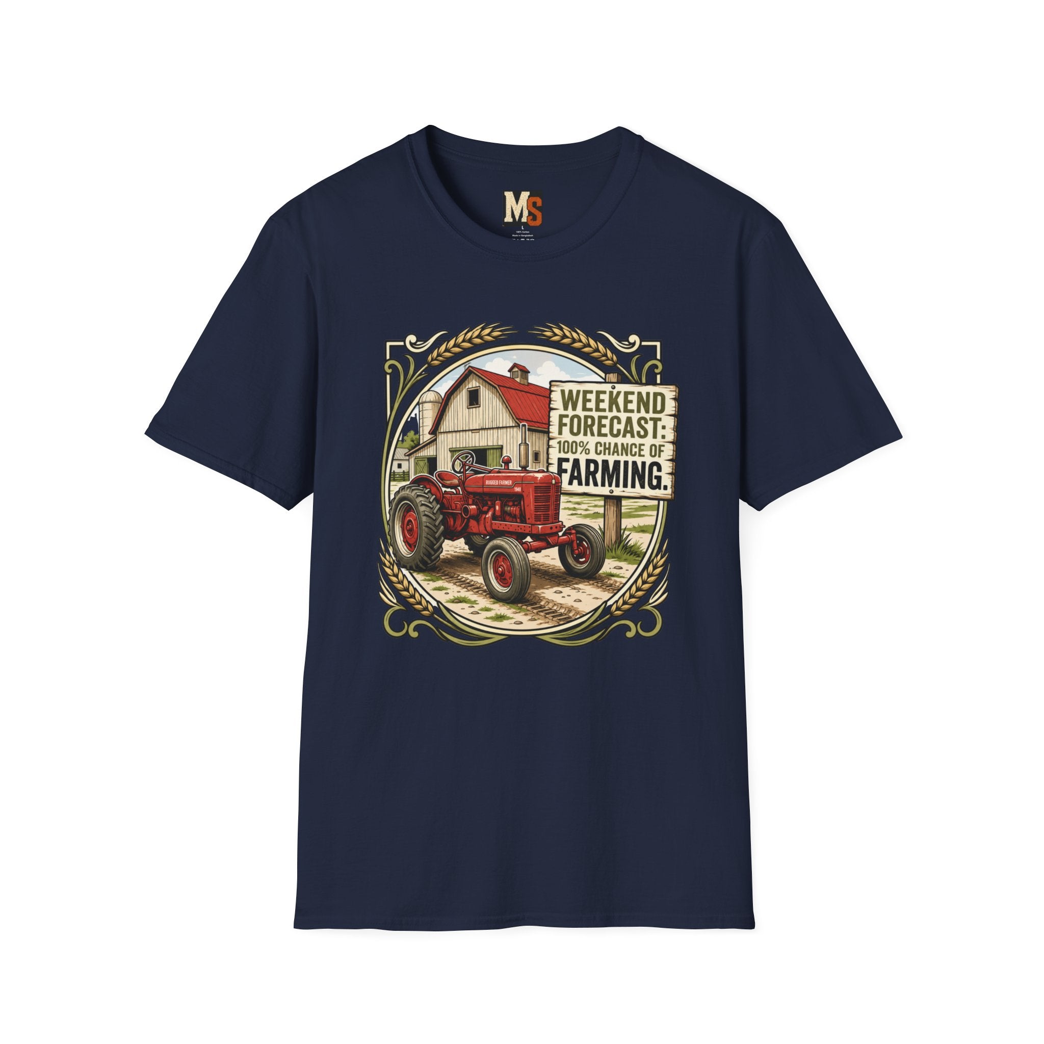 Weekend Forecast - 100% chance of Farming T-shirt