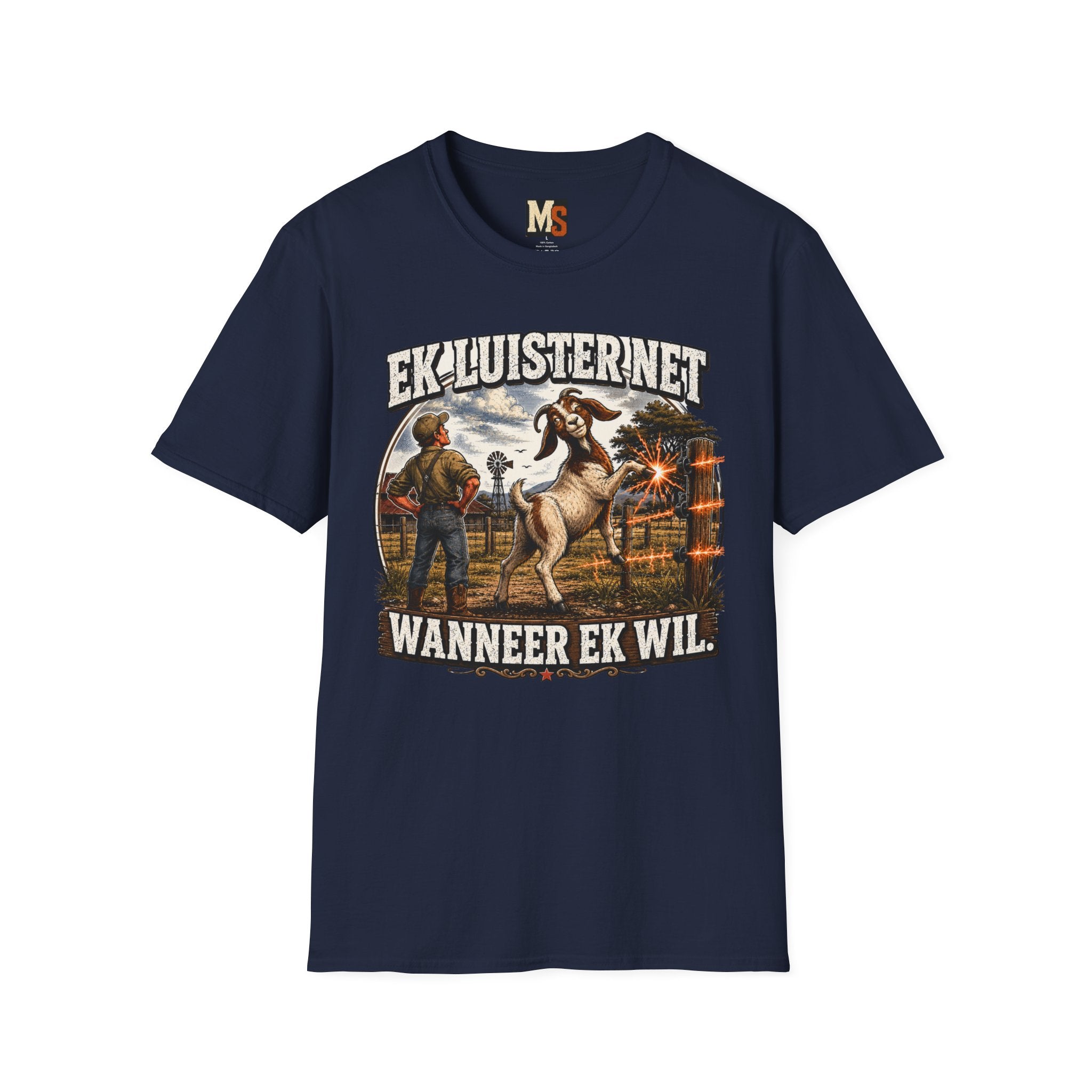 Ek luister net wanneer ek wil T-shirt
