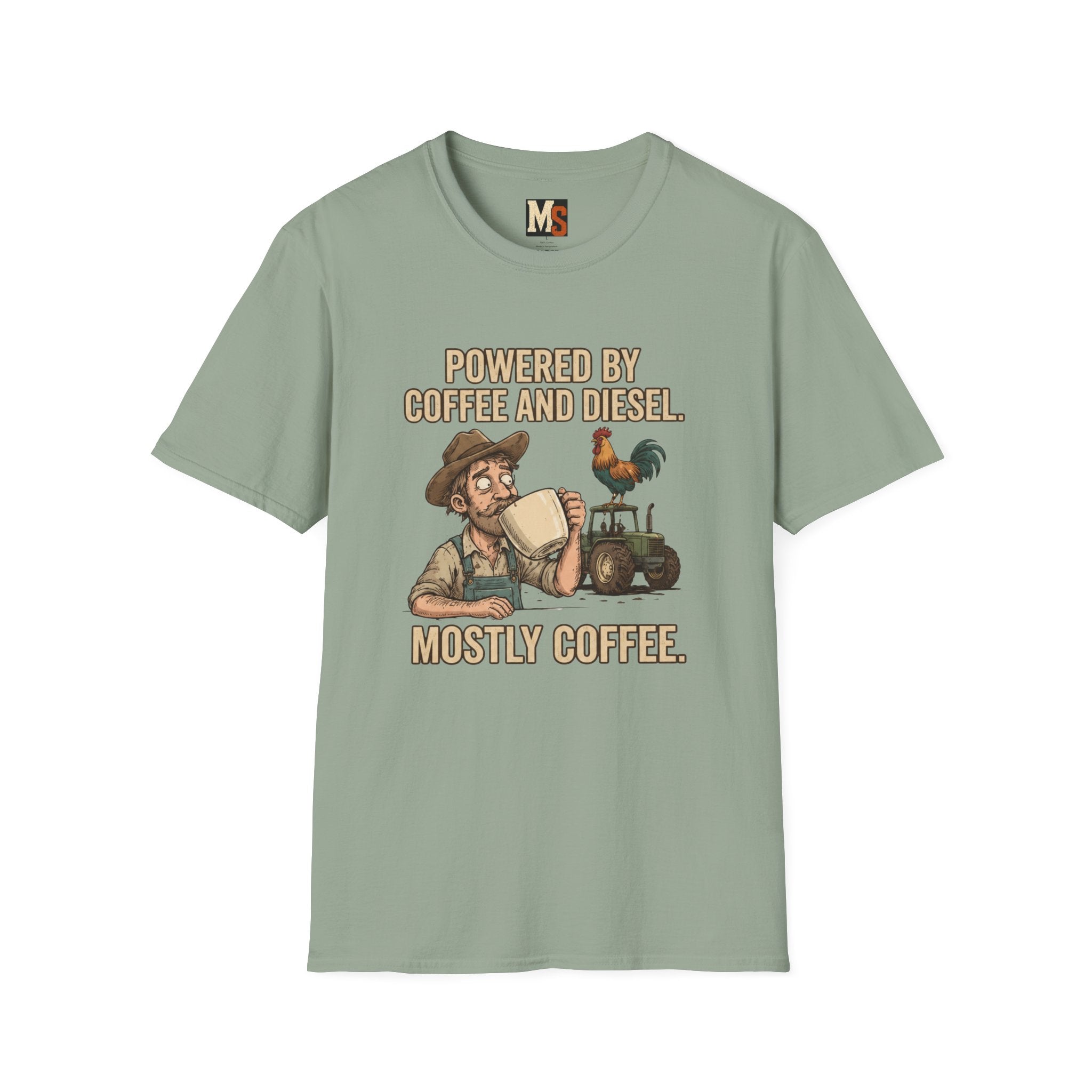 Powered by Coffee and Diesel - mostly coffee T-shirt