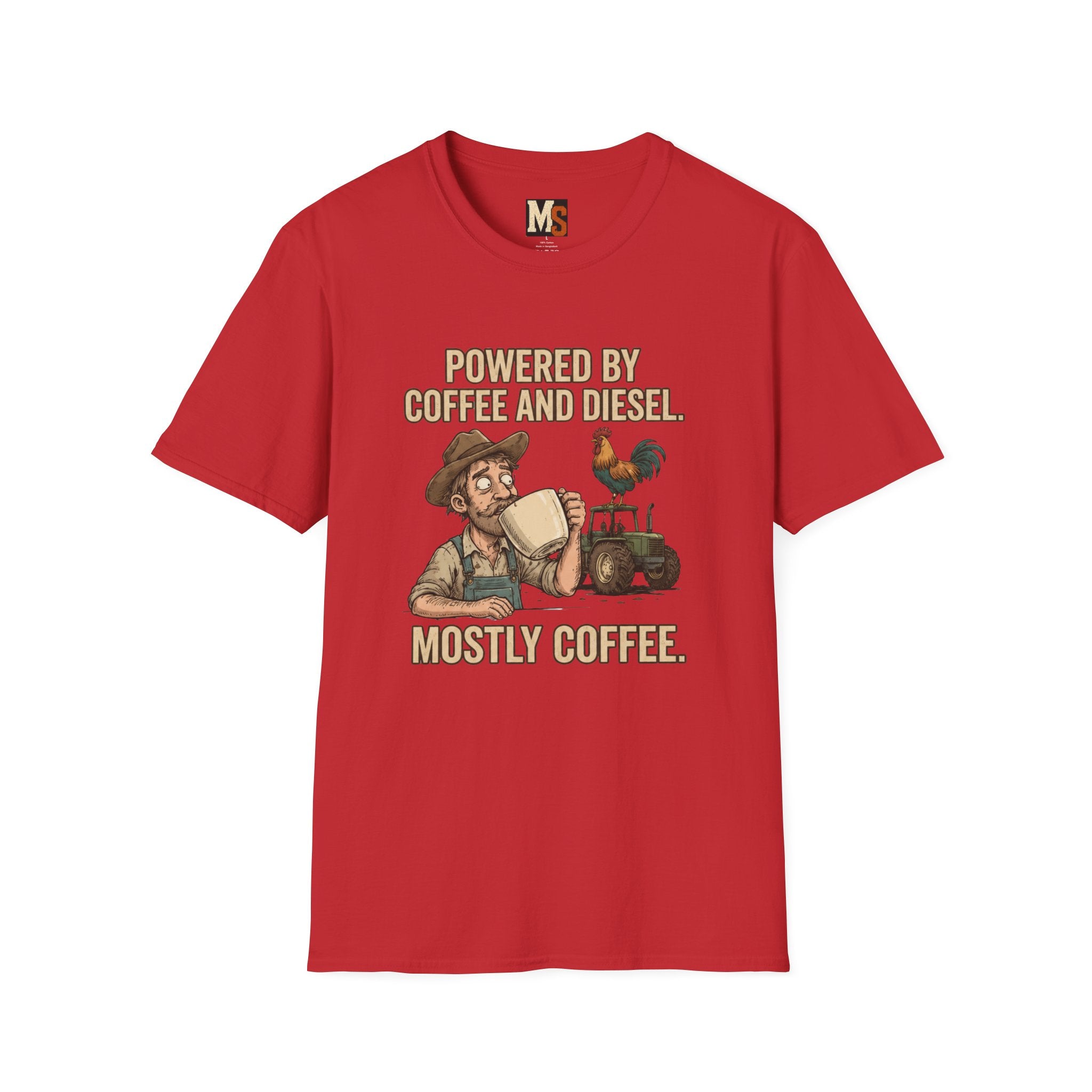 Powered by Coffee and Diesel - mostly coffee T-shirt