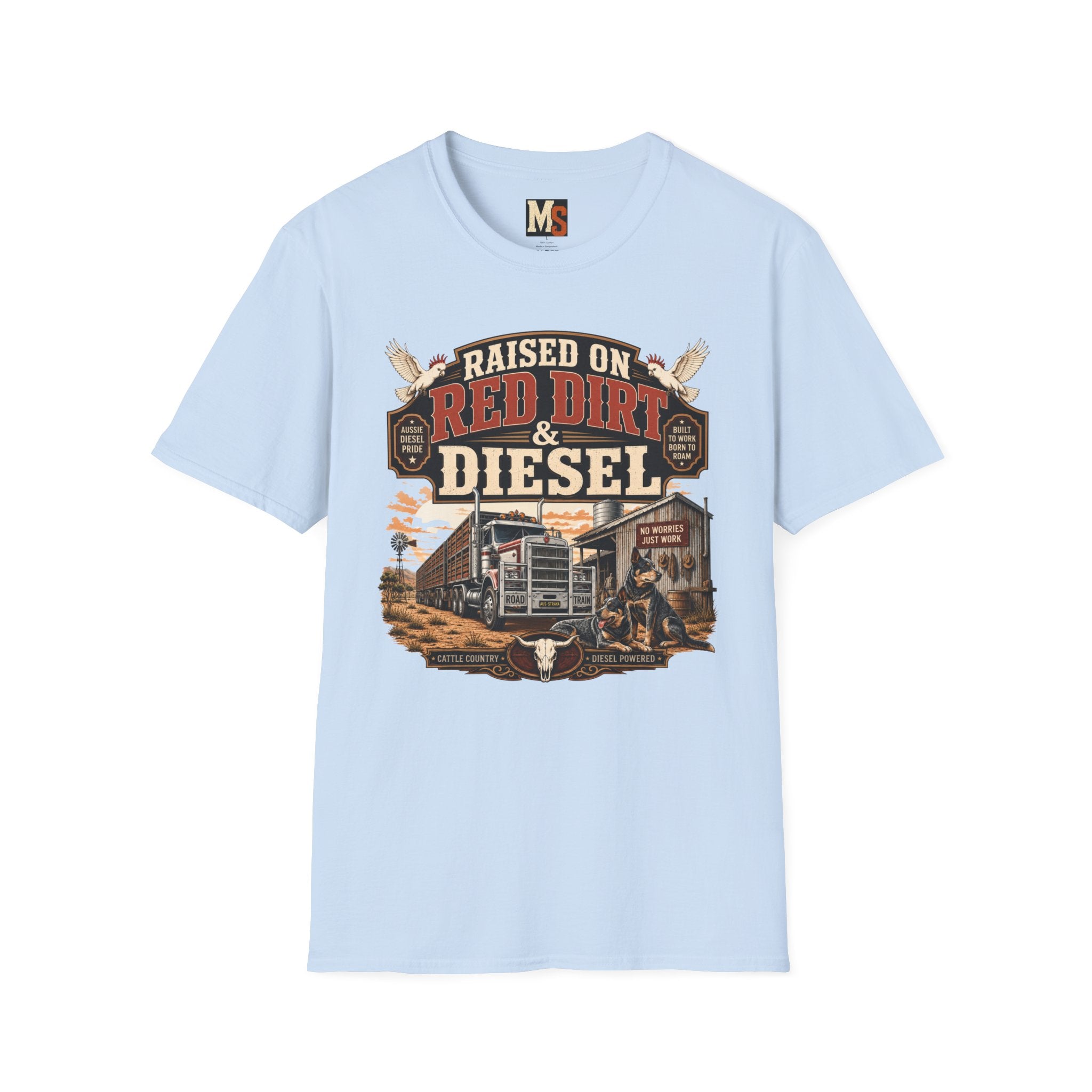 Raised on Red Dirt & Diesel T-shirt
