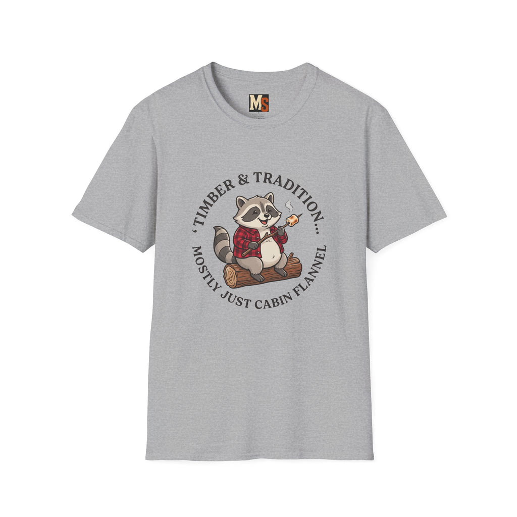 Timber & Tradition - mostly just cabin flannel T-shirt