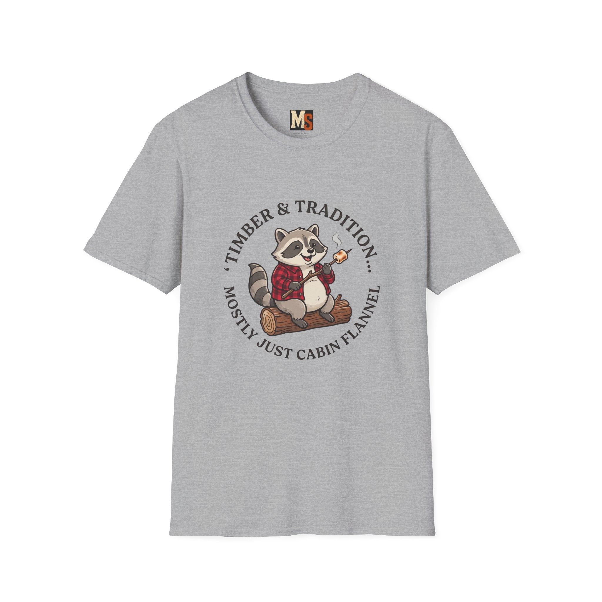Timber & Tradition - mostly just cabin flannel T-shirt