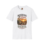 Tractor "Morning Brew" T‑Shirt — Diesel Fuel Farm Sunrise Tee