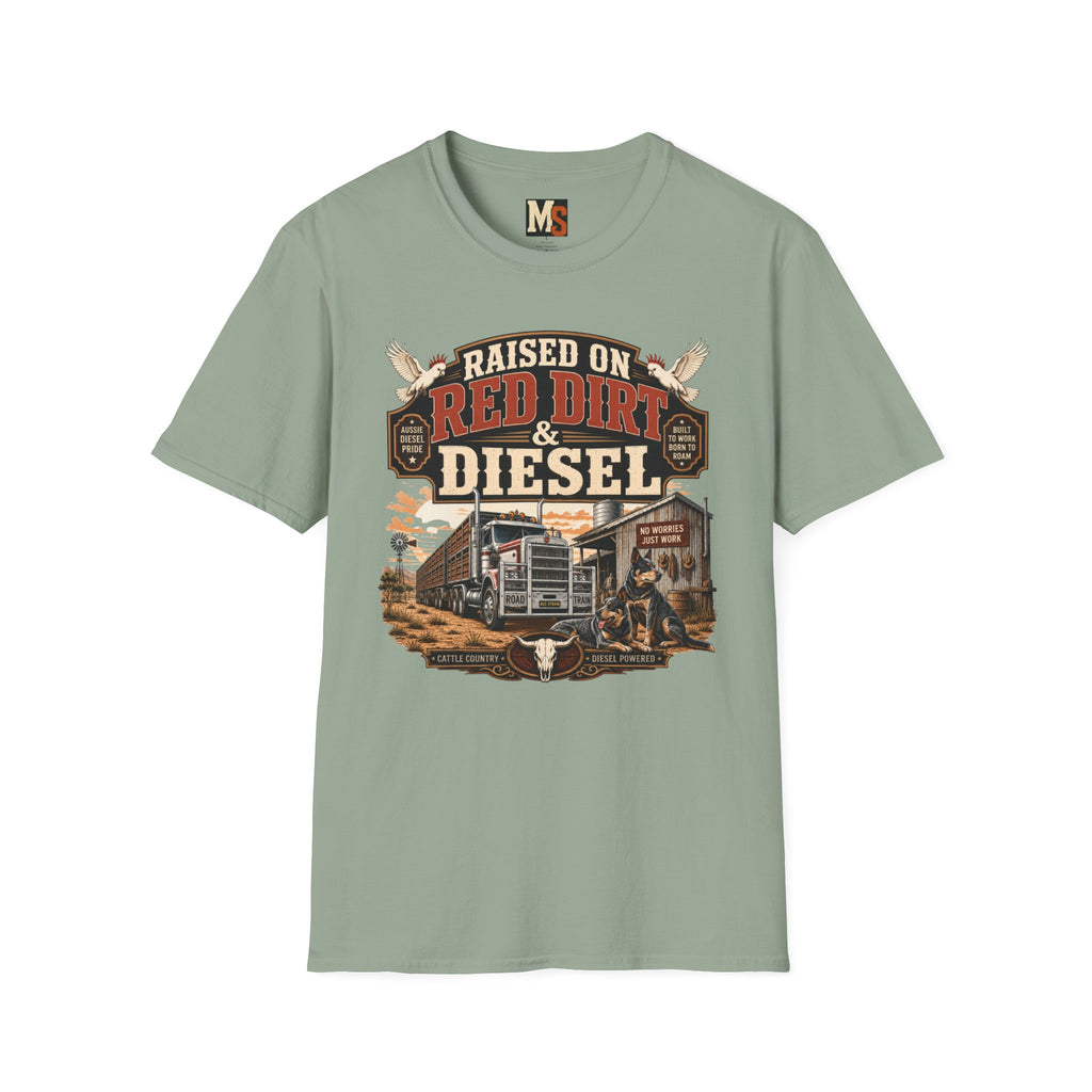 Raised on Red Dirt & Diesel T-shirt