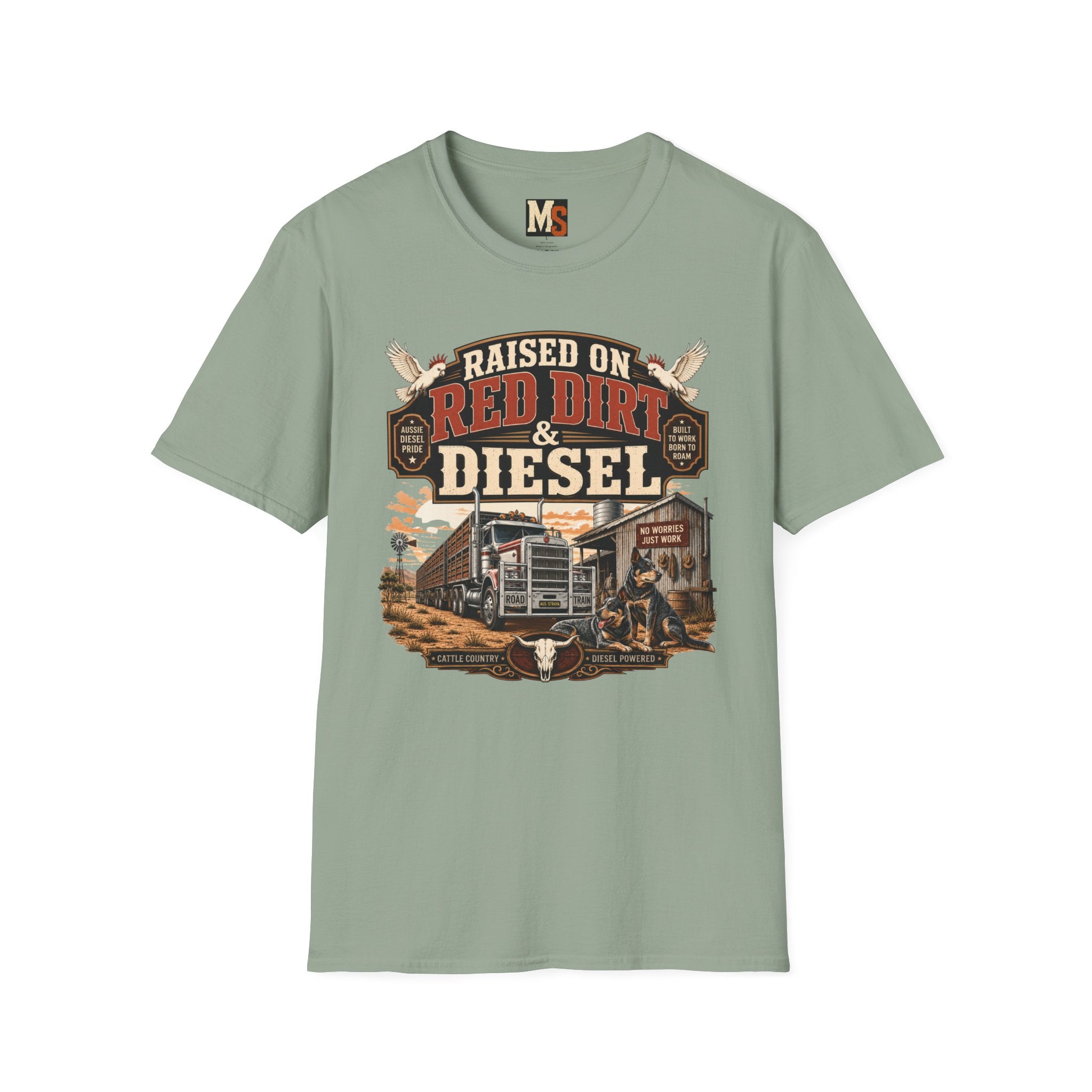 Raised on Red Dirt & Diesel T-shirt