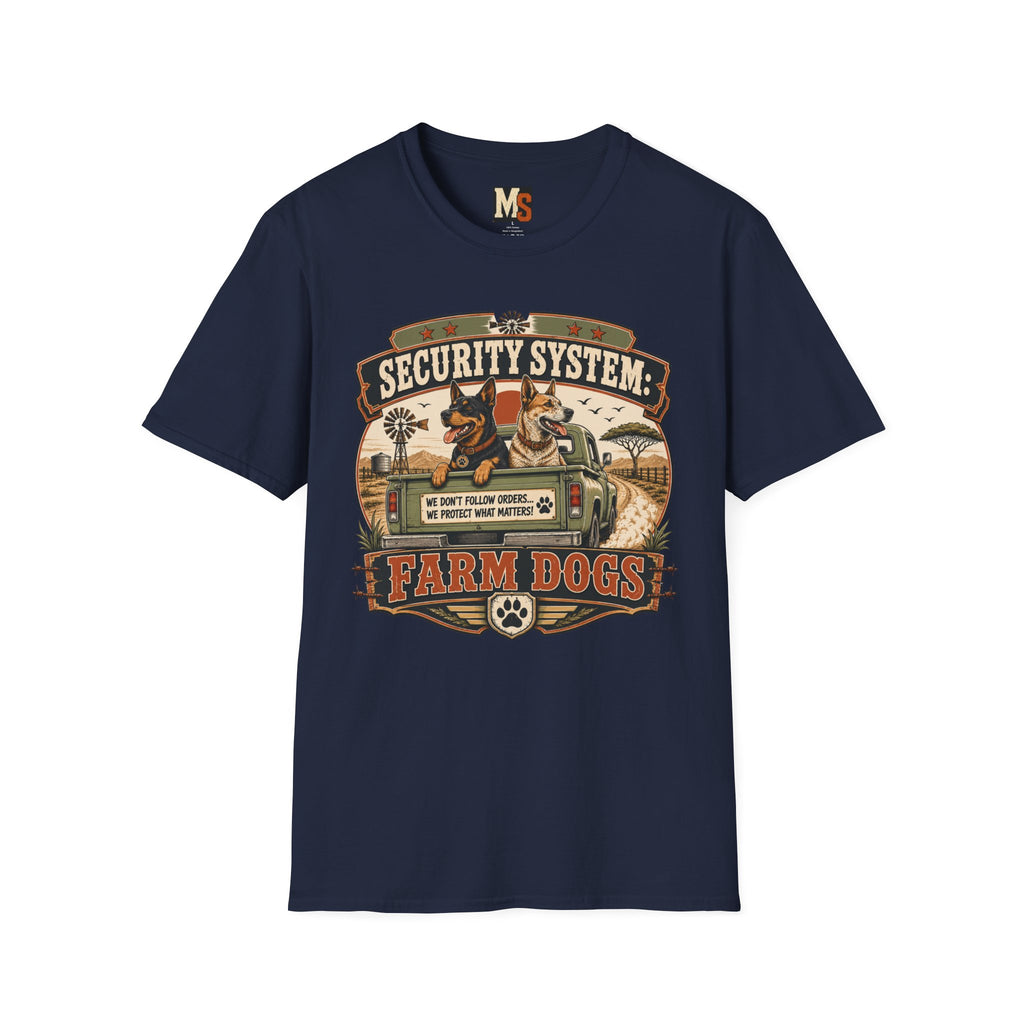 Security system Farm Dogs T-shirt