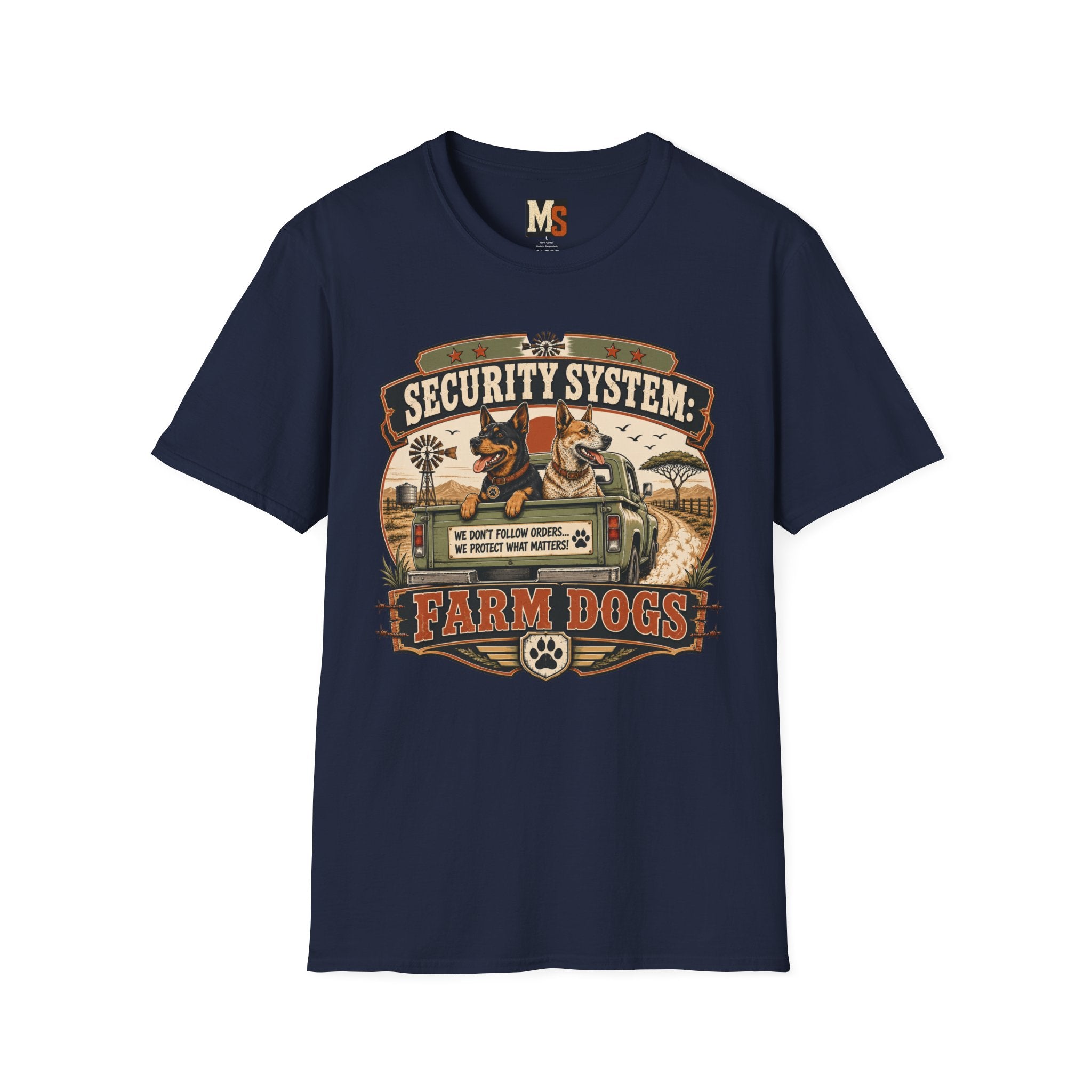 Security system Farm Dogs T-shirt