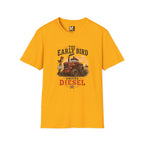 The Early Bird Drives Diesel T-Shirt — Vintage Tractor & Coffee Farmer Tee