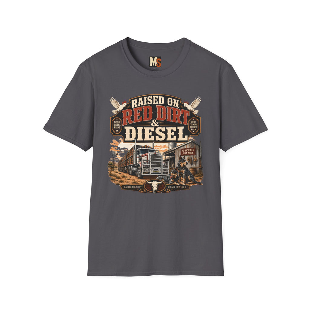 Raised on Red Dirt & Diesel T-shirt