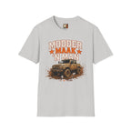 Modder maak 'n man T-shirt