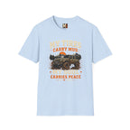 My tires carry mud, my soul peace T-shirt