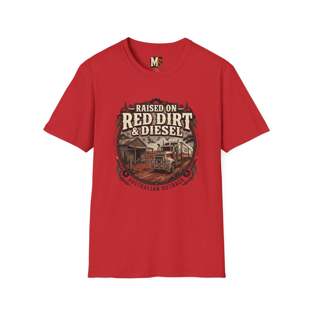 Raised on Red Dirt & Diesel T-shirt