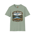 Life begins where the noise ends T-shirt