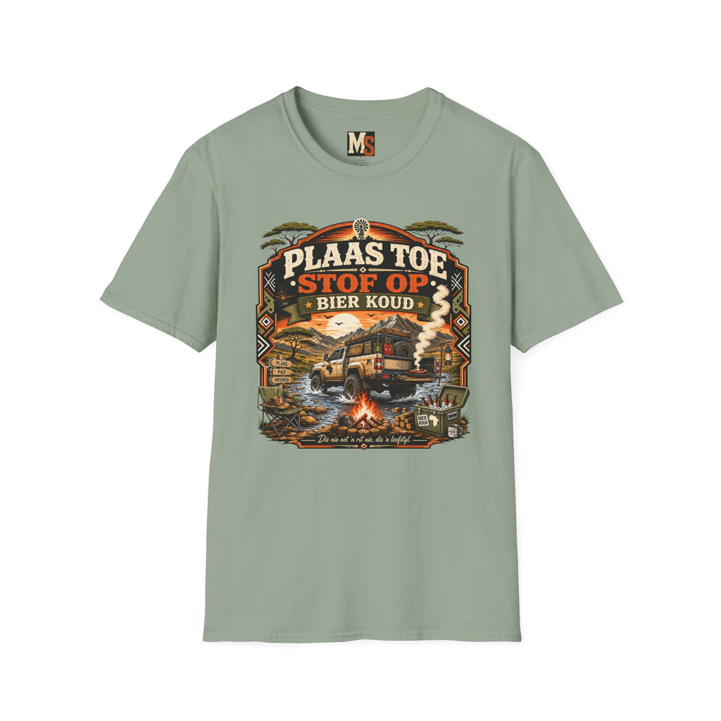Plaas toe, stof op - Bier koud T-shirt