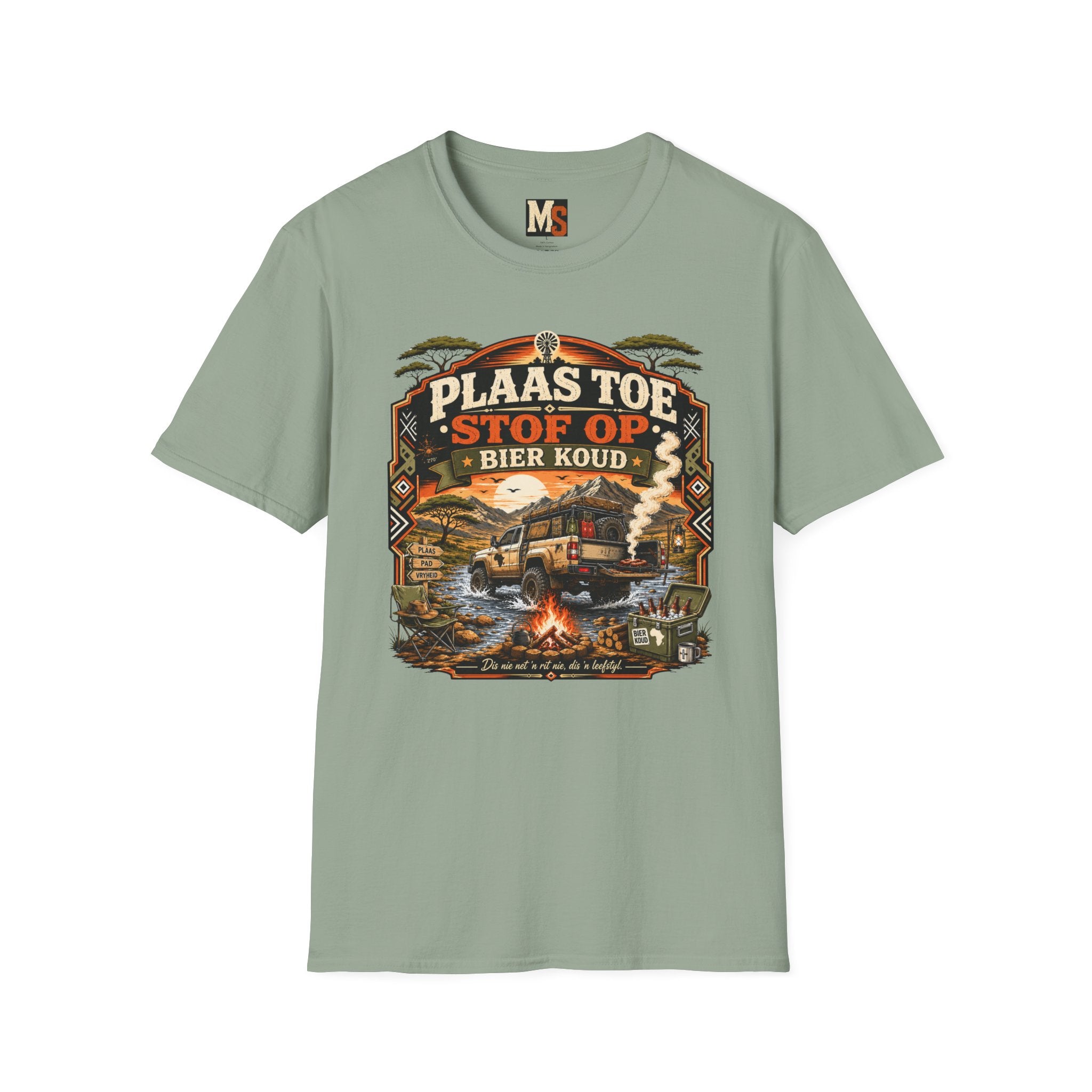 Plaas toe, stof op - Bier koud T-shirt