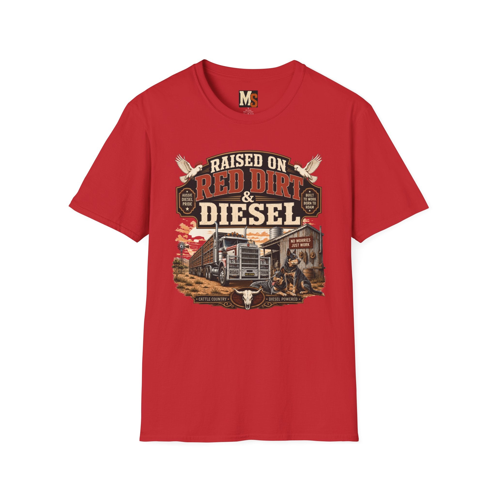 Raised on Red Dirt & Diesel T-shirt