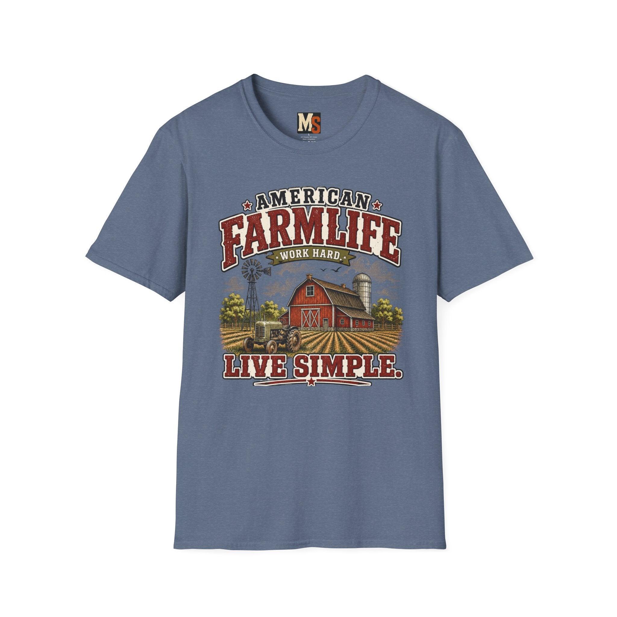 American Farmlife - Work hard, live simple T-shirt