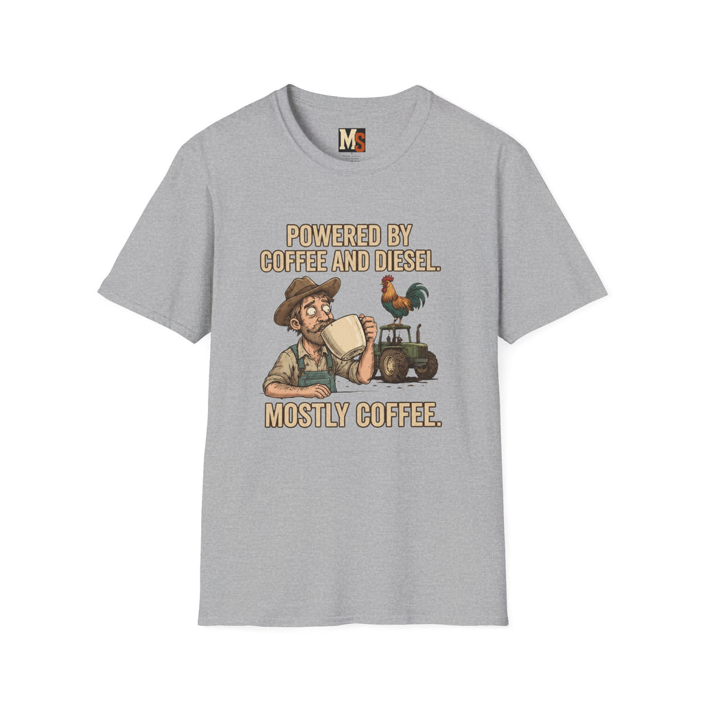 Powered by Coffee and Diesel - mostly coffee T-shirt