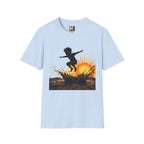 Child jumping in the mud T-shirt