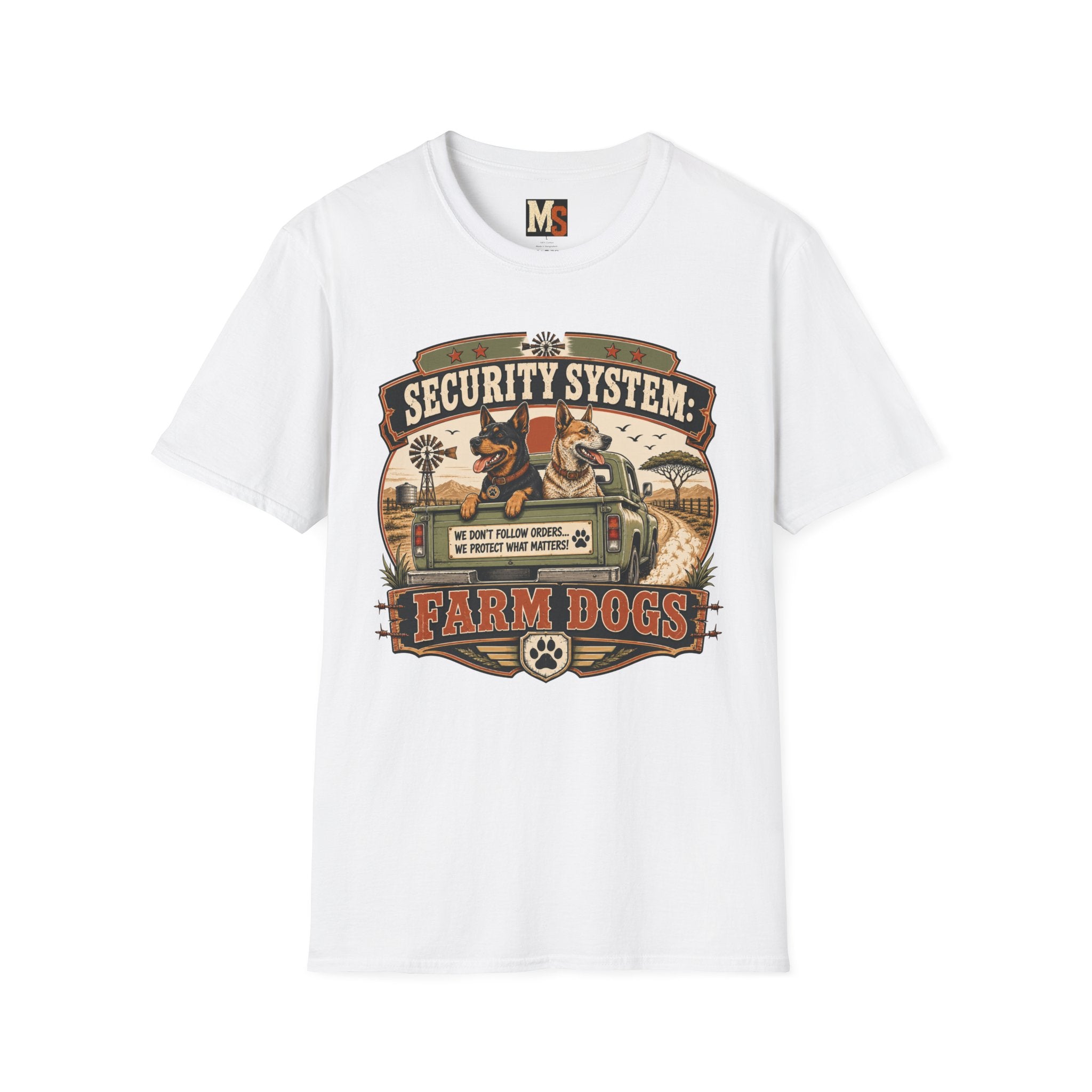 Security system Farm Dogs T-shirt