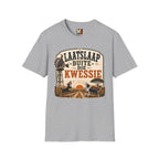 Laatslaap buite die kwessie T-shirt