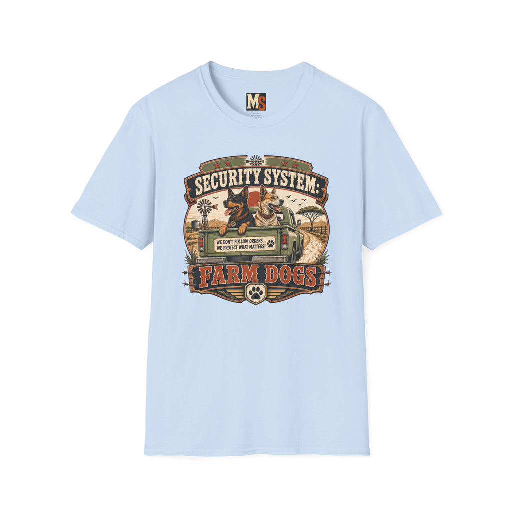 Security system Farm Dogs T-shirt