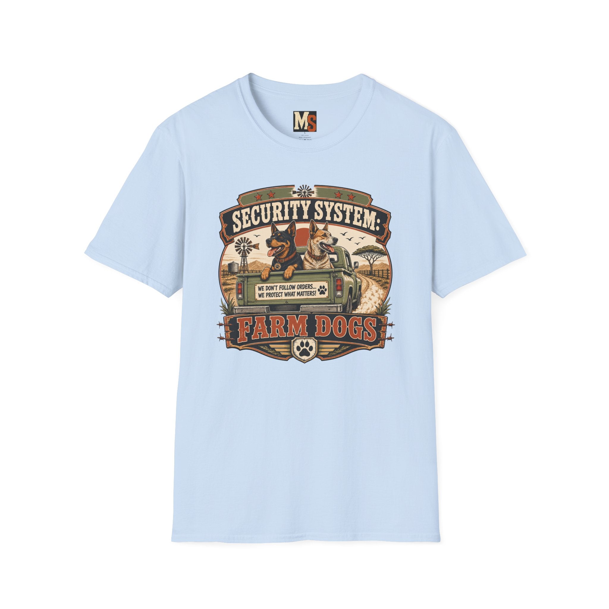 Security system Farm Dogs T-shirt