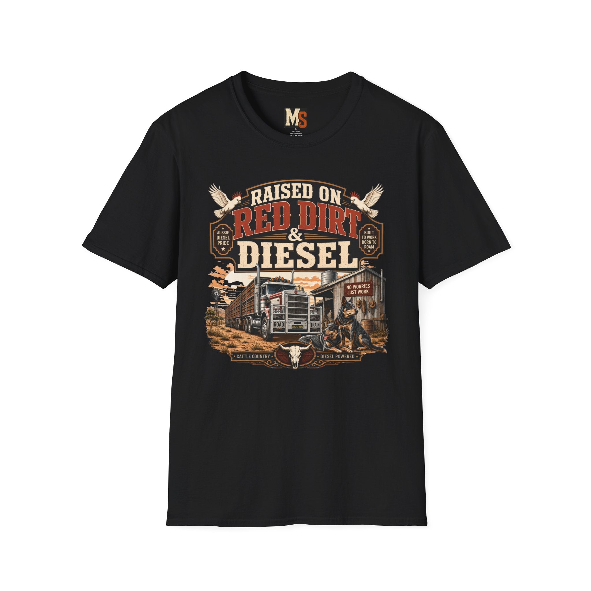 Raised on Red Dirt & Diesel T-shirt