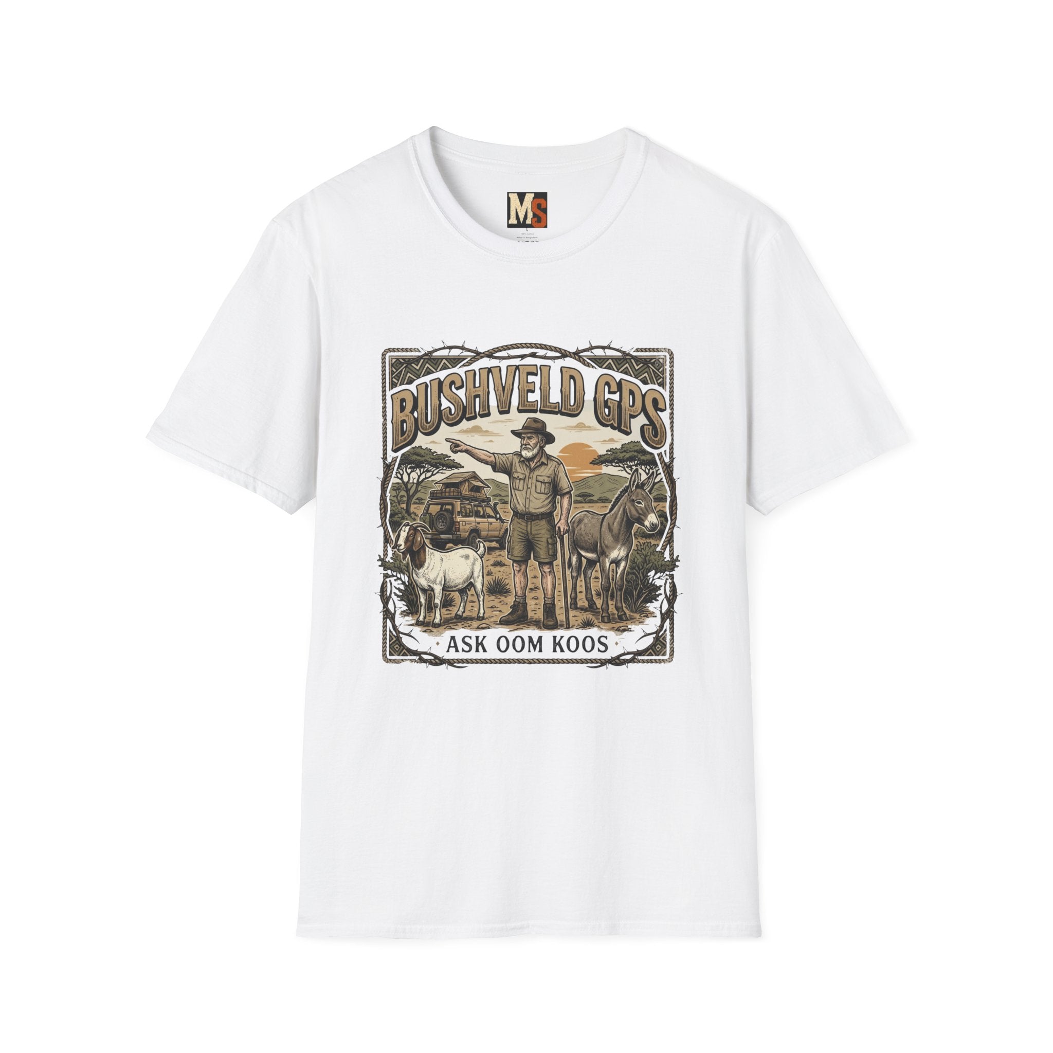 Bushveld GPS - Ask Oom Koos T-shirt