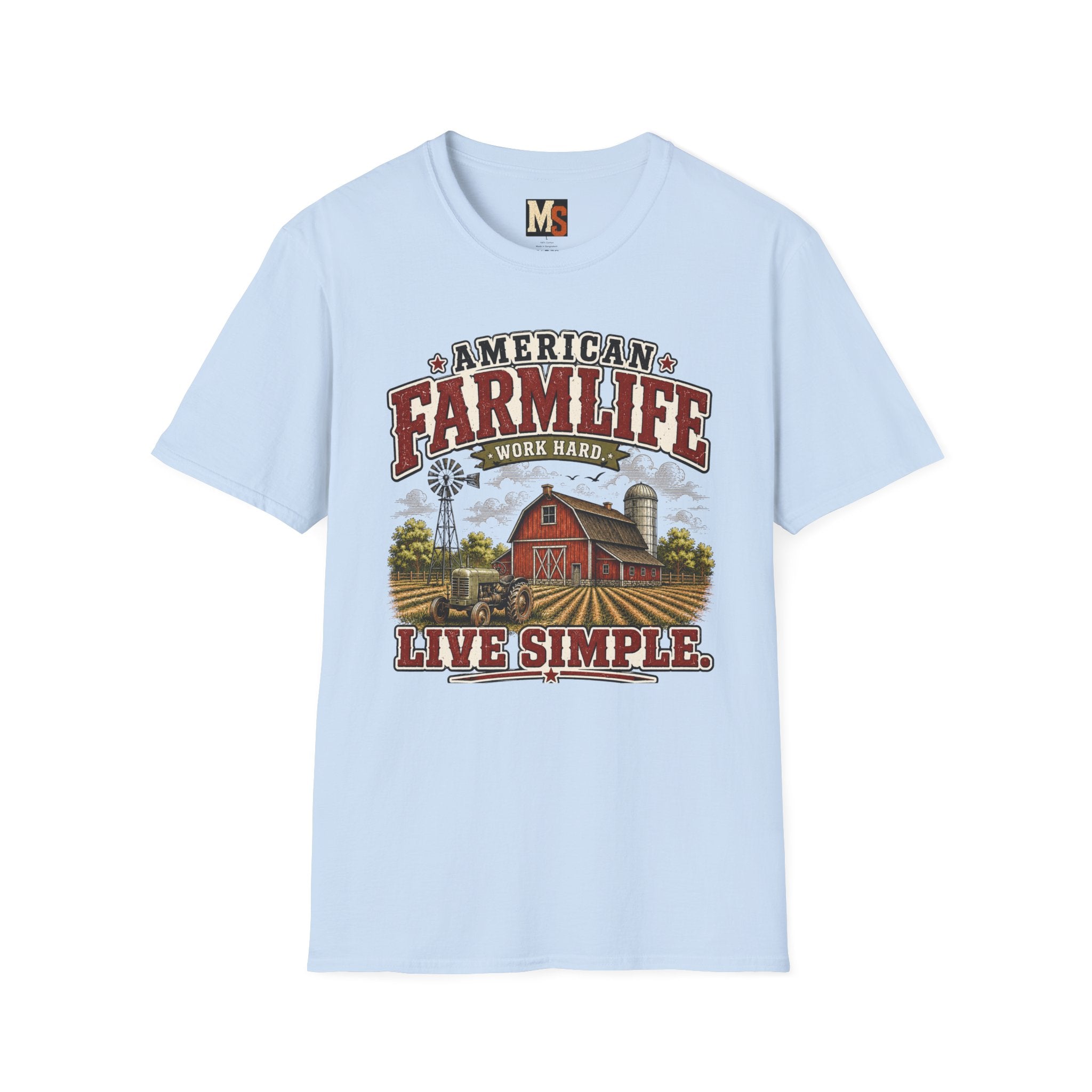 American Farmlife - Work hard, live simple T-shirt