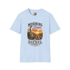 Tractor "Morning Brew" T‑Shirt — Diesel Fuel Farm Sunrise Tee