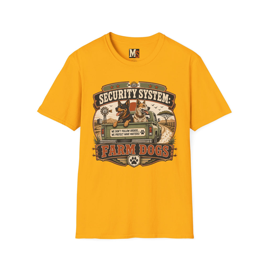 Security system Farm Dogs T-shirt