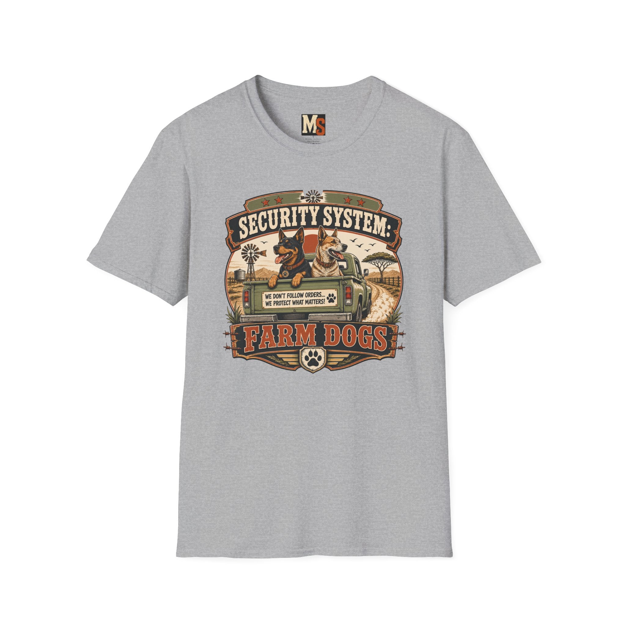 Security system Farm Dogs T-shirt