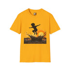 Child jumping in the mud T-shirt
