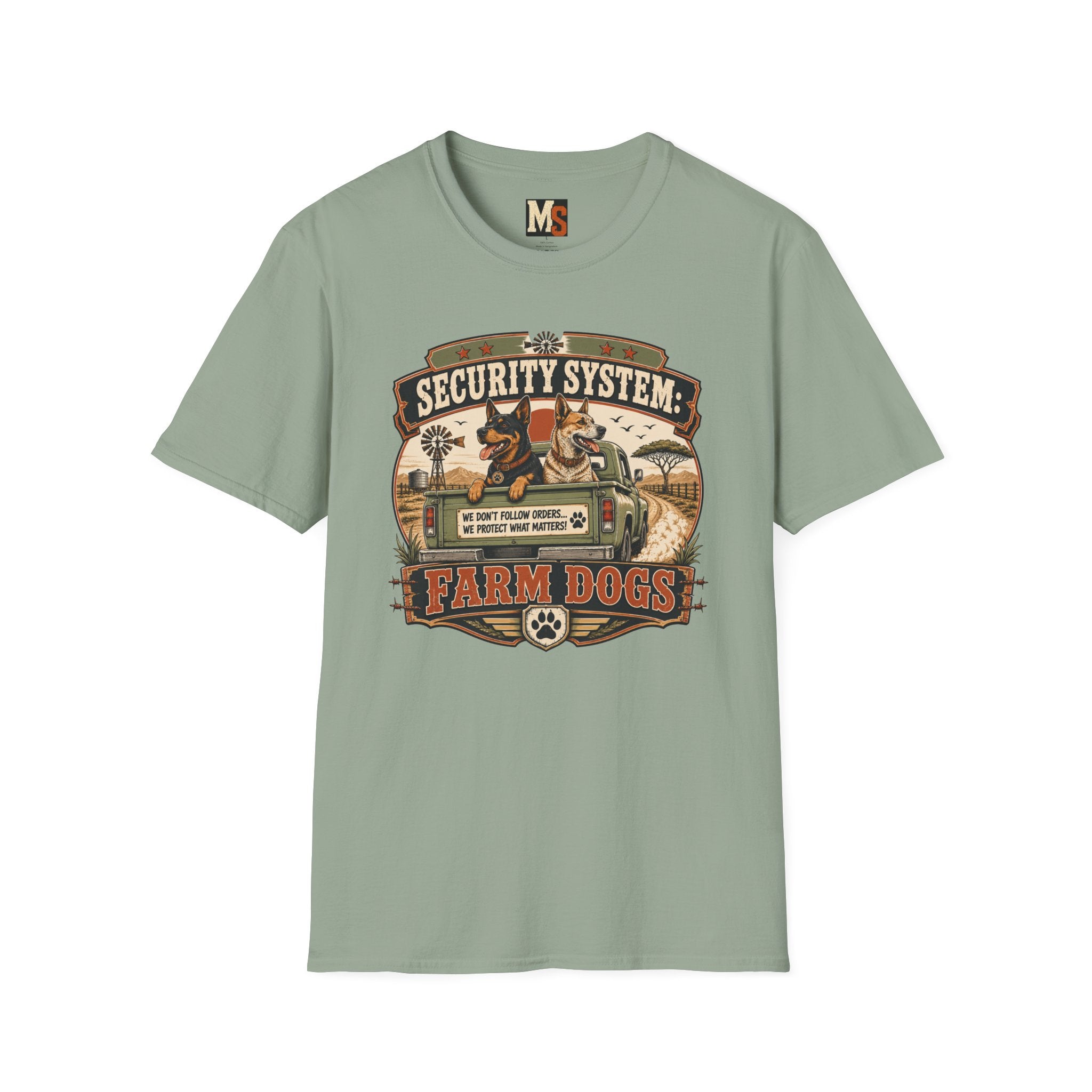 Security system Farm Dogs T-shirt