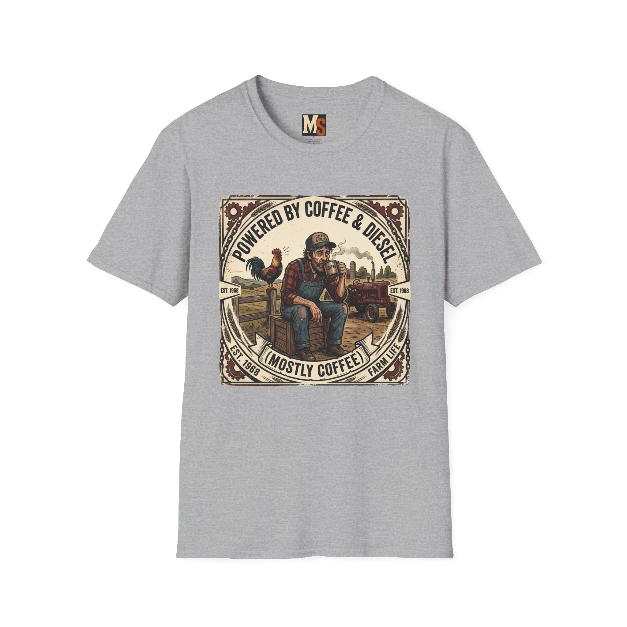 Powered by Coffee & Diesel - mostly coffee T-shirt