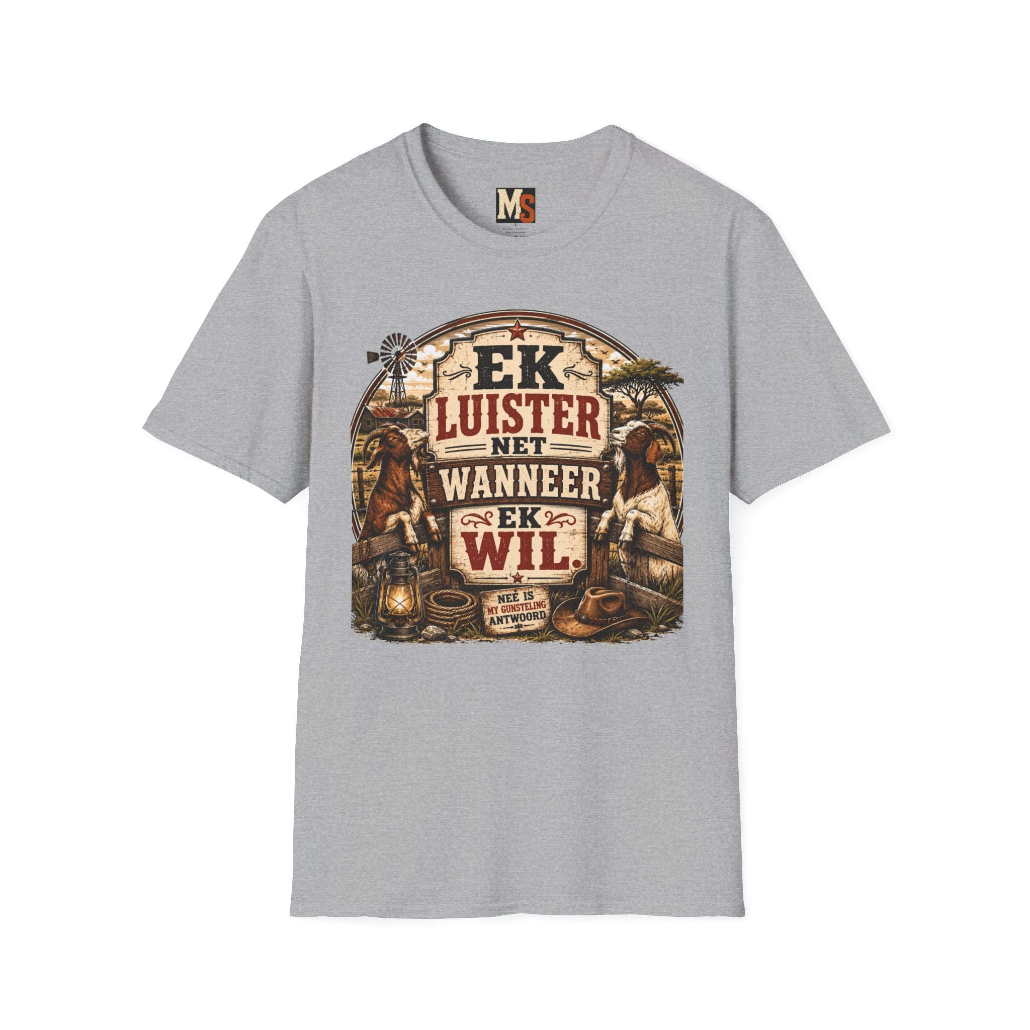 Ek luister net wanneer ek wil T-shirt