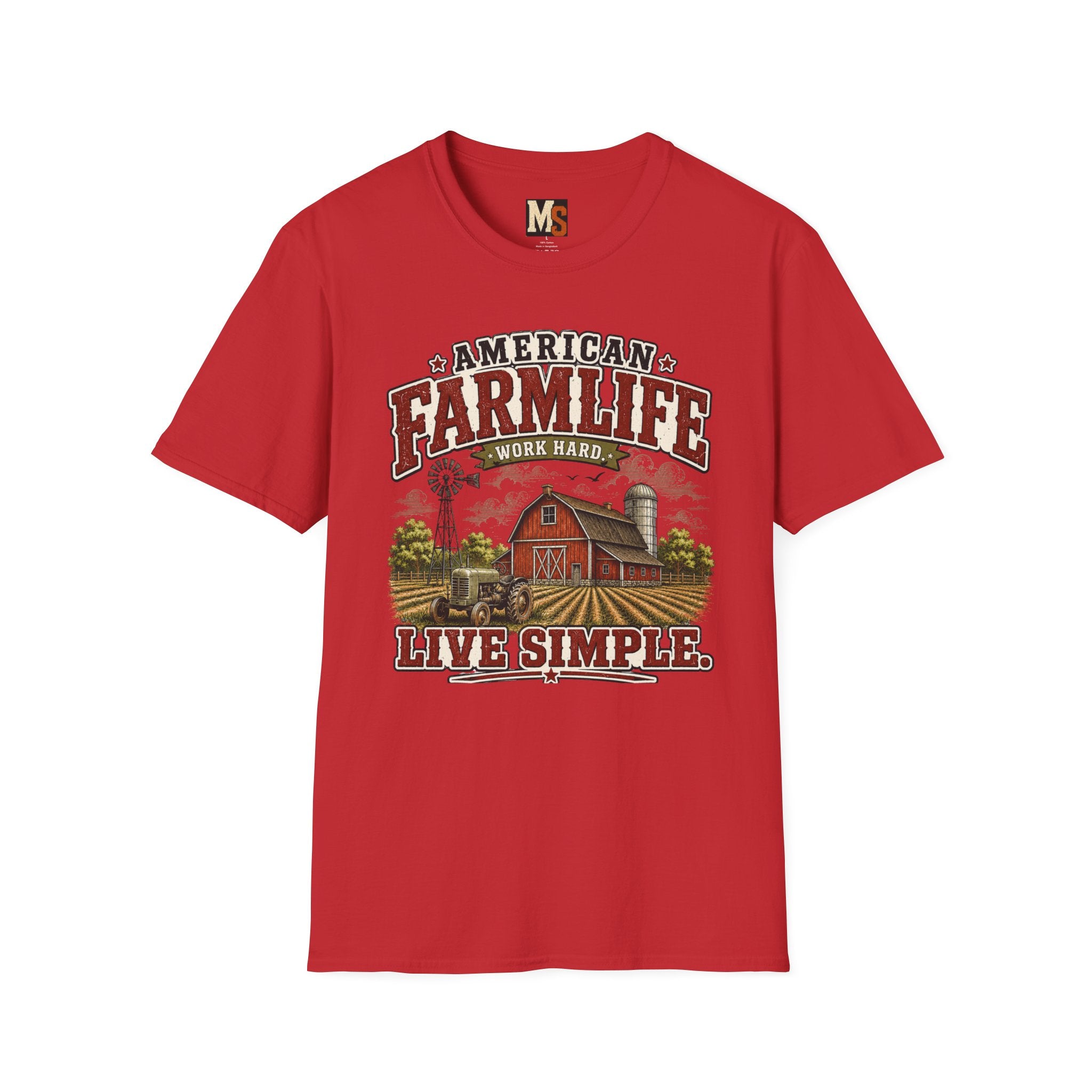 American Farmlife - Work hard, live simple T-shirt