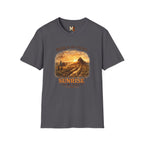 Mud in My Veins Sunrise T-Shirt — Rustic Farm Sunrise Graphic Tee