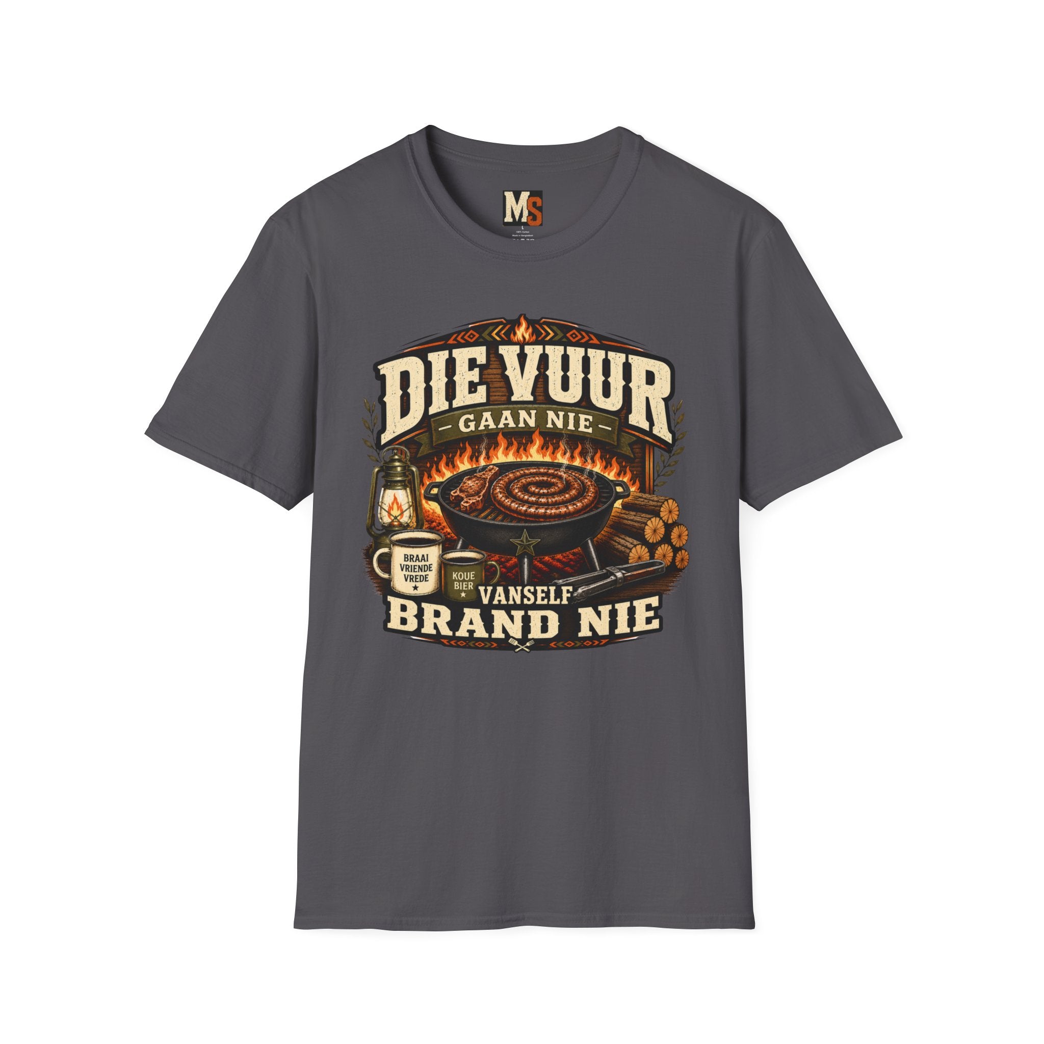 Die vuur gaan nie vanself brand nie T-shirt