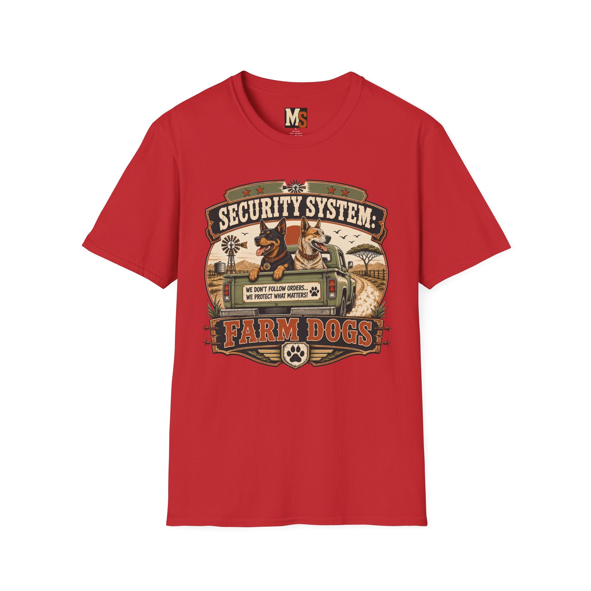 Security system Farm Dogs T-shirt