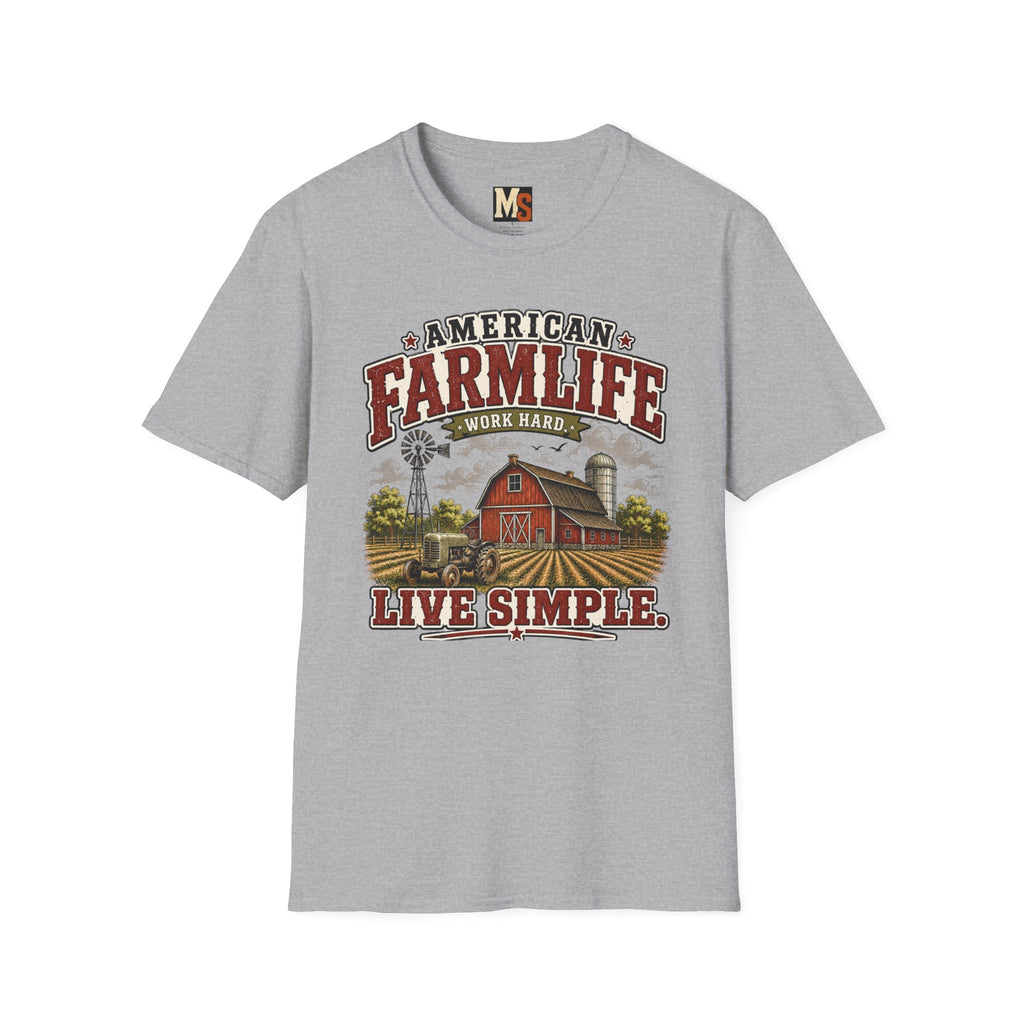 American Farmlife - Work hard, live simple T-shirt