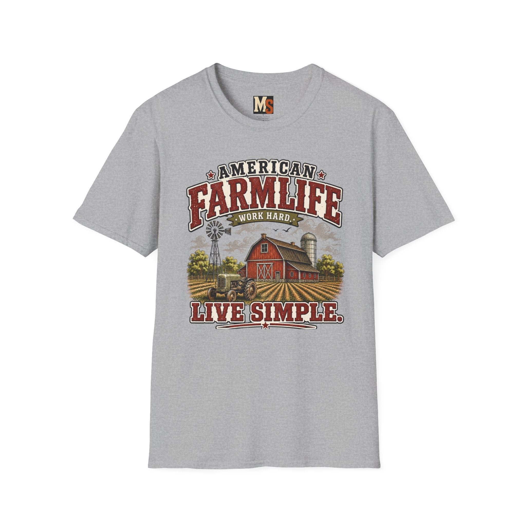 American Farmlife - Work hard, live simple T-shirt